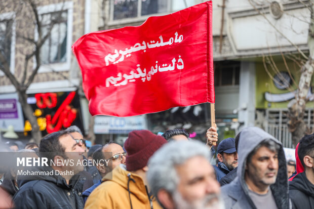 راهپیمایی مردم اردبیل در محکومیت جنایت تروریستی کرمان