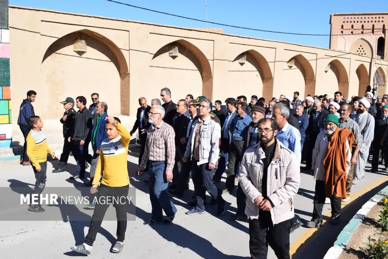 مردم بهاباد انفجار تروریستی کرمان را محکوم کردند