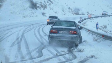 یخ‌‎زدگی برخی محورهای مواصلاتی استان سمنان