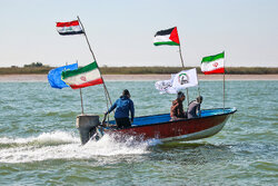 انهدام نماد رژیم صهیونیستی در خلیج‌فارس