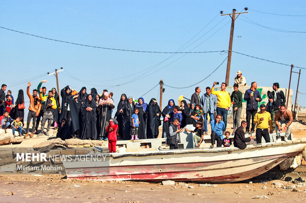 رژه مشترک شناورهای دریایی مردمی حشدالشعبی عراق و بسیج دریایی ایران
