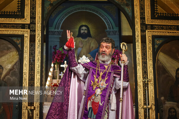 Celebrating birthday of Jesus in Saint Sarkis Cathedral