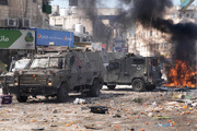 غرب اردن، فلسطینی مجاہدین کا صہیونی فوجیوں پر بموں سے حملہ