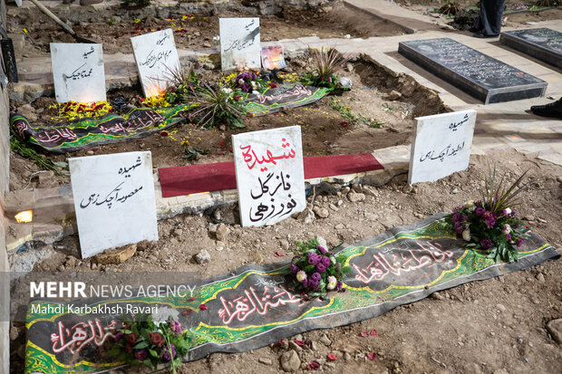 گلزار شہداء کرمان، شہداء کی تدفین کے بعد
