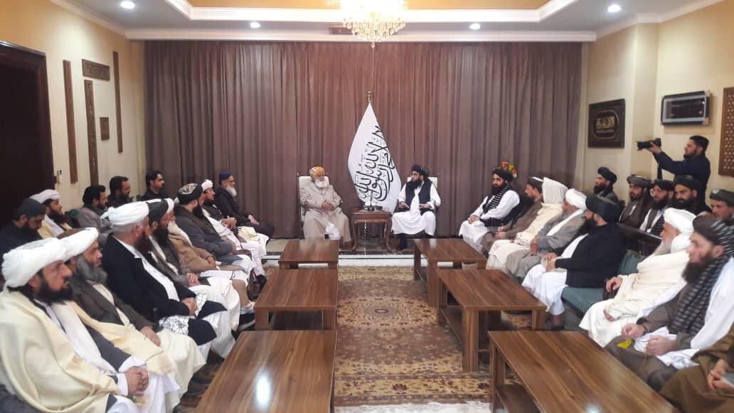دیدار رهبر جمعیت علمای اسلام پاکستان با مقام ارشد طالبان