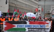 تظاهرات گسترده مردم بوسنی در حمایت از مردم مظلوم غزه