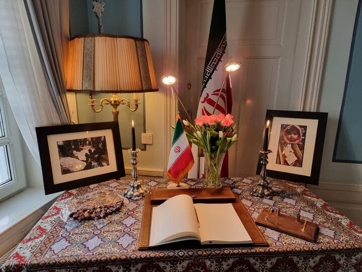 السفارة الايرانية في السويد تفتح سجل التعزية بشهداء حادث كرمان الارهابي