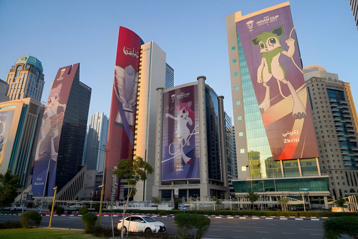 تصاویری از حال و هوای شهر دوحه قبل از آغاز رسمی جام ملت‌های آسیا