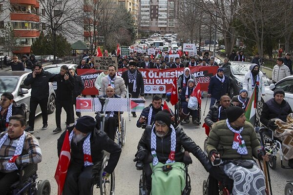 Türkiye'de Filistin için yürüyüş