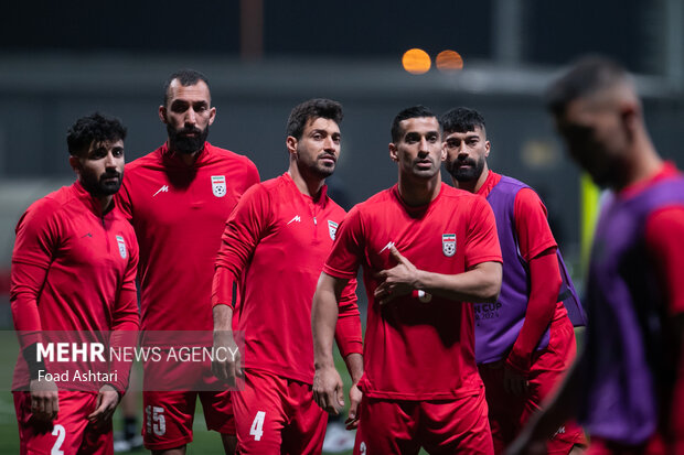 آخرین تمرین تیم ملی ایران پیش از مصاف با تیم ملی فلسطین