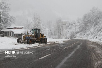 نمایی از جلوه زیبای زمستان در رضوانشهر