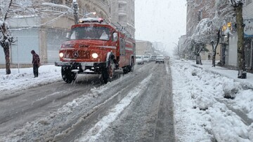 بارش برف در عطاکوه لاهیجان