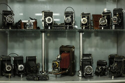 Collection of old photography and video cameras