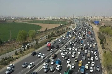 تردد حدود ۱۲ میلیون خودرو از محورهای استان قزوین