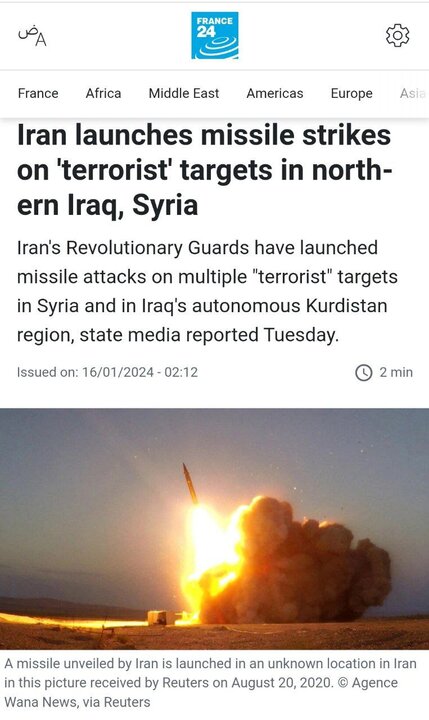 بازتاب گسترده حمله موشکی ایران در رسانههای انگلیسیزبان