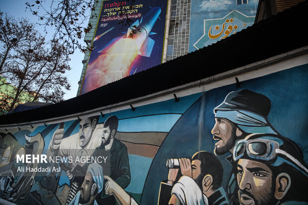 جدیدترین دیوارنگاره میدان فلسطین