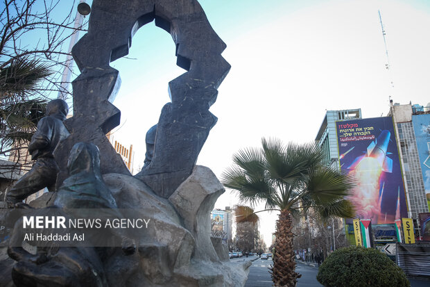 جدیدترین دیوارنگاره میدان فلسطین