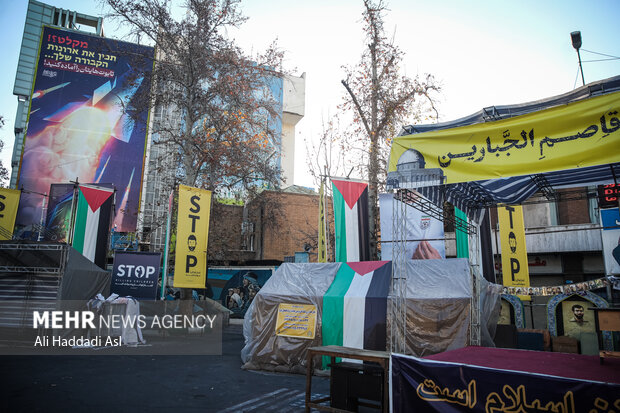 جدیدترین دیوارنگاره میدان فلسطین