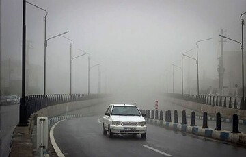 مه گرفتگی و کاهش دید افقی رانندگان در محور چناران-مشهد
