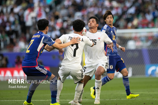 دیدار تیم‌های عراق و ژاپن