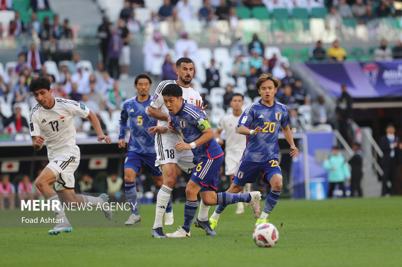 پیروزی قاطع عراق مقابل ژاپن در نیمه اول