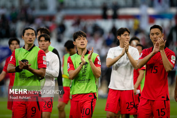 دیدار تیم‌های اردن و کره جنوبی