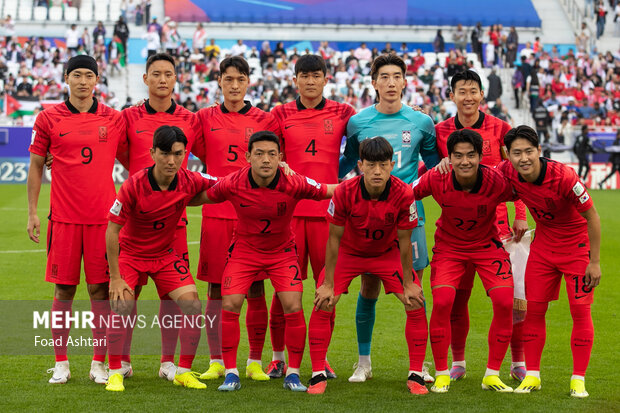 برتری تیم ملی فوتبال کره مقابل مالزی در نیمه اول