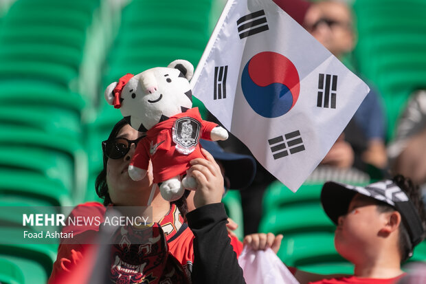 دیدار تیم‌های اردن و کره جنوبی
