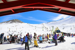 Tochal ski resort in Tehran