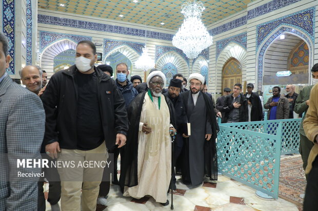 «شیخ ابراهیم زکزاکی» رهبر شیعیان نیجریه به قم سفر کرد+تصاویر