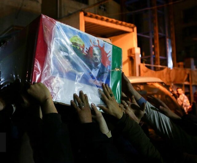 تشييع جثامين شهداء الهجوم الإرهابي الصهيوني على دمشق في طهران