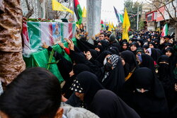 قمی‌ها شهدای راه آزادی قدس شریف را تشییع کردند/فریاد انتقام خواهی از خاستگاه انقلاب