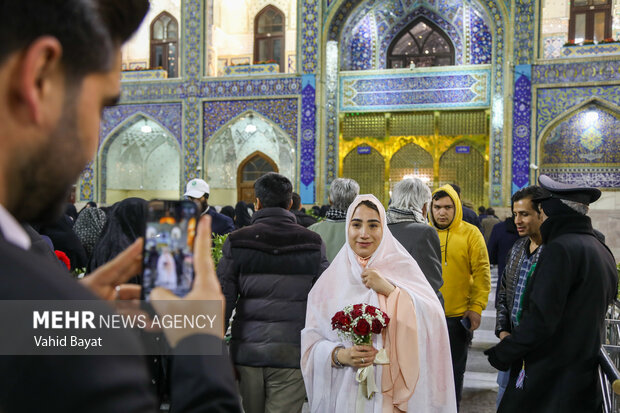 سرور زایران رضوی در شب میلاد حضرت علی (ع)