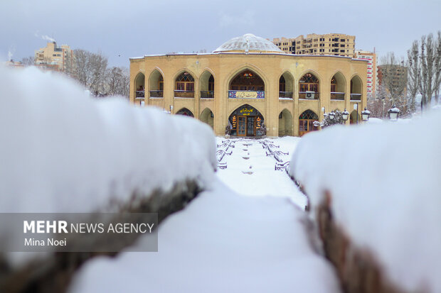 Tebriz'de kar güzelliği