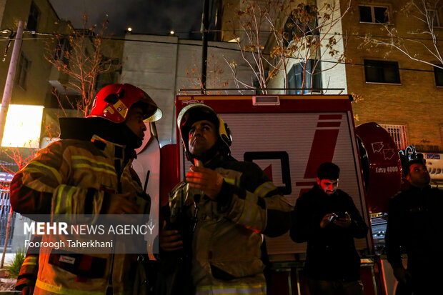 آتش سوزی در بیمارستان گاندی تهران