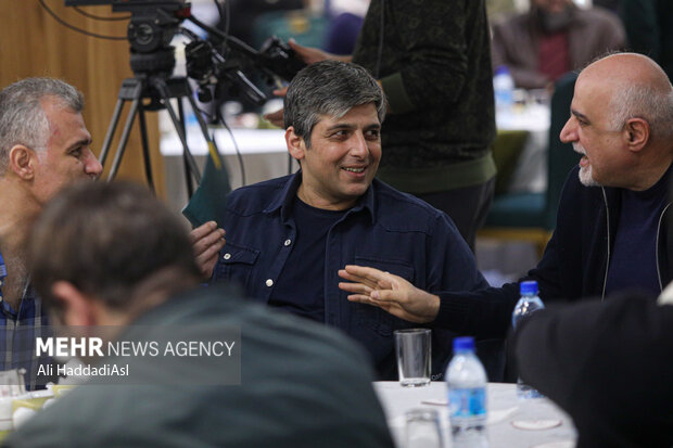 حمید گودرزی در مراسم قرعه کشی جدول نمایش فیلم‌های چهل و دومین جشنواره فیلم فجر حضور دارد