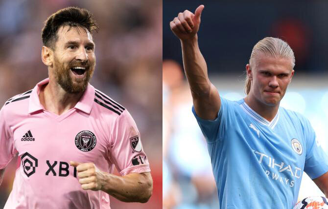 Haaland, Messi