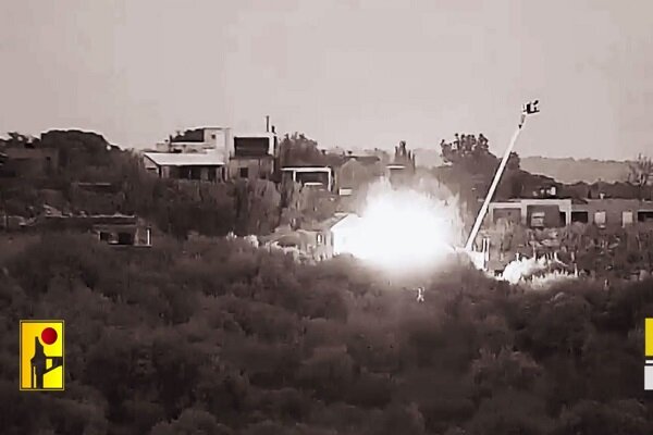 VIDEO: Hezbollah fires missiles at Israeli Branit base