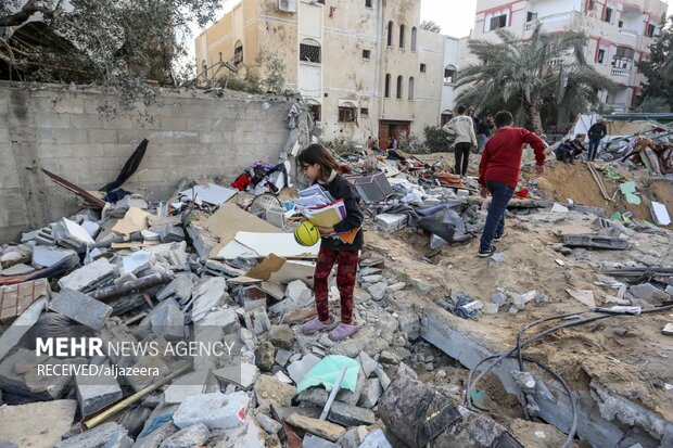 بمباران شدید بخش های مختلف نوار غزه