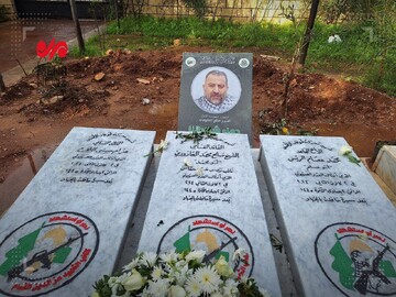 گزارش اختصاصی خبرنگار اعزامی مهر در بیروت از مقبرة الشهدا فلسطین و آرامگاه شهید العاروری +فیلم وعکس