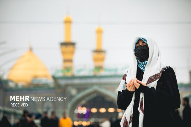 بارش باران در کربلا معلی