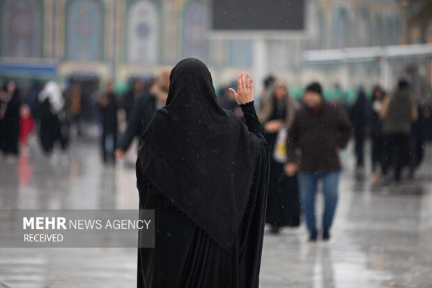 بارش باران در کربلا معلی