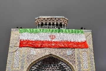 VIDEO: Iran flag hoisted in Imam Reza Shrine