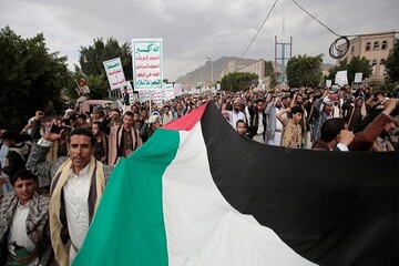 تصاویر راهپیمایی گسترده مردم یمن در حمایت از غزه