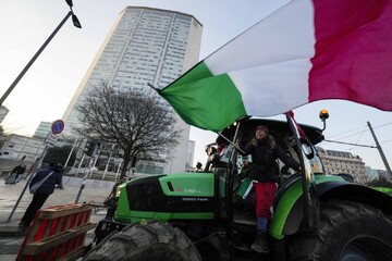 اعتراض چند روزه کشاورزان معترض ایتالیایی کلید خورد