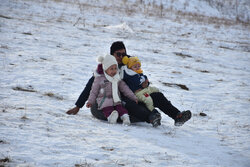 Snowtubing in Iran's Arak