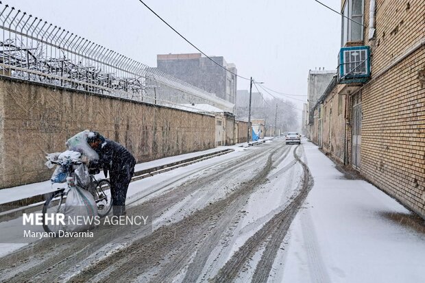 بارش برف زمستانی در بجنورد