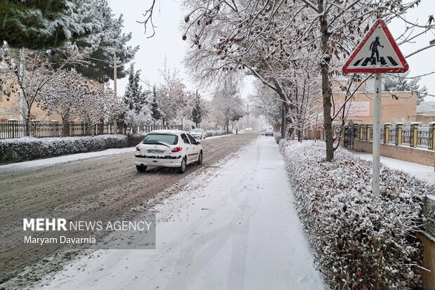 بارش برف زمستانی در بجنورد