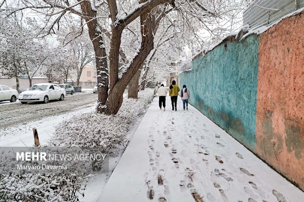 بارش برف زمستانی در بجنورد