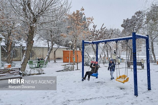 بارش برف زمستانی در بجنورد
